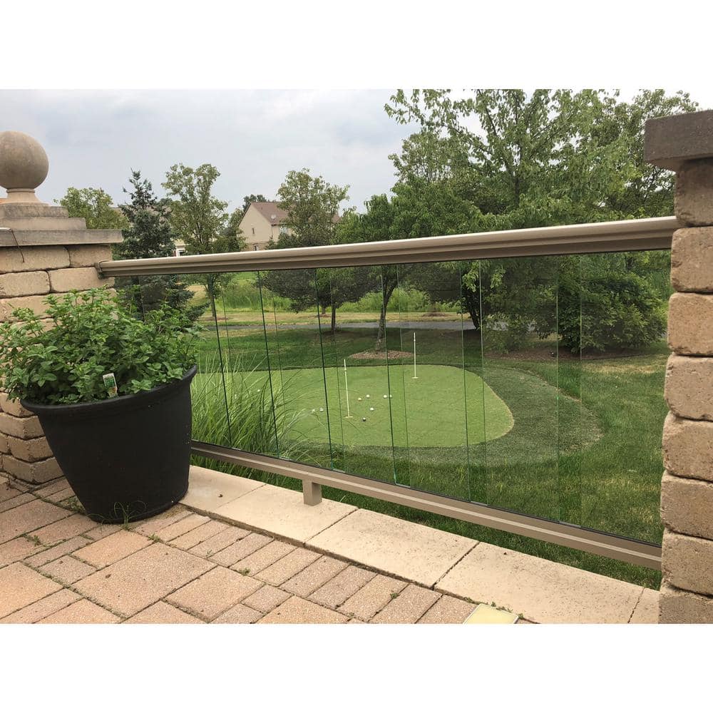 EZ Handrail 25 ft. Silicone Glass Spline for White Glass Railing