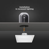 Feit Electric 10.5-Watt Integrated LED Flush Mount 7.5 in. White Square Dimmable Flat Panel Ceiling with Color Change 5CCT