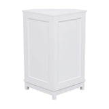 Flynama 17.5 in. W x 17.50 in. L x 31.40 in. H White Bathroom Cabinet Triangle Corner Storage Cabinet with Adjustable Shelf