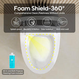 FORCLOVER Smart Dual Flush Elongated Toilet with Heated Seat & Dryer
