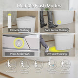FORCLOVER Smart Dual Flush Elongated Toilet with Heated Seat & Dryer