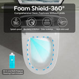 FORCLOVER 12-in-1 Dual Flush Smart Tank Elongated Toilet with Heated Seat & Dryer