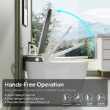 FORCLOVER 12-in-1 Dual Flush Smart Tank Elongated Toilet with Heated Seat & Dryer