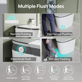 FORCLOVER 12-in-1 Dual Flush Smart Tank Elongated Toilet with Heated Seat & Dryer