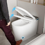 FUFU&GAGA Elongated Smart Bidet Toilet in White with Auto Mode & Heated Seat