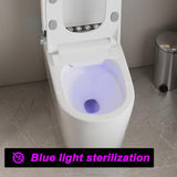 FUFU&GAGA Elongated Smart Bidet Toilet in White with Auto Mode & Heated Seat