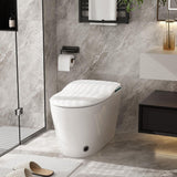 FUFU&GAGA Elongated Smart Bidet Toilet 1.28 GPF in White
