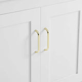 FUNKOL 36 in. x 18.3 in. x 32.9 in. White MDF Rectangle Bathroom Vanity Cabinet Ready to Assembly, Solid Wood Plus