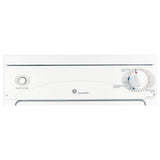 GE 3.6-cu ft Stackable Portable Electric Dryer (White on White)