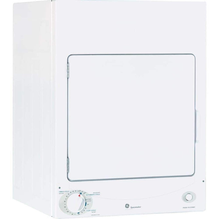 GE 3.6-cu ft Stackable Electric Dryer (White)
