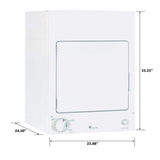 GE 3.6-cu ft Stackable Electric Dryer (White)