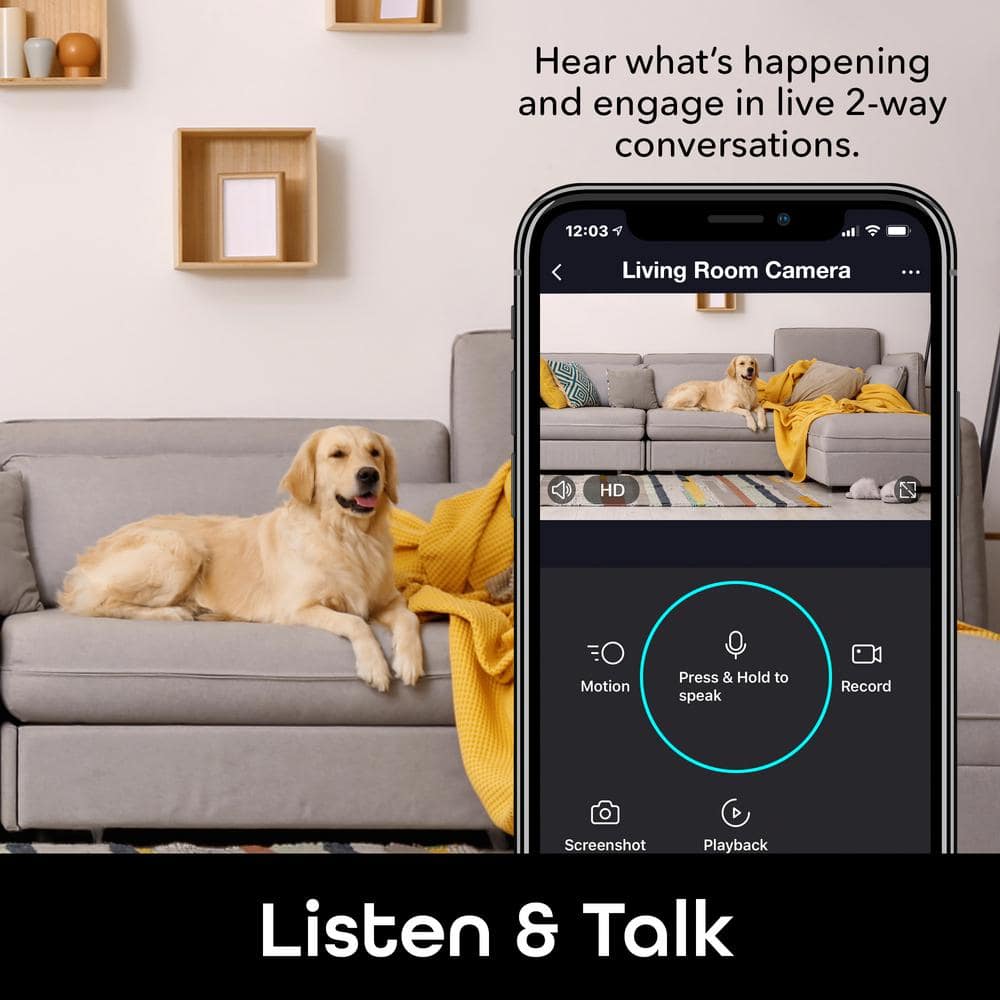 Geeni Glimpse 1080p HD Wireless Smart Camera - Indoor Home Security Camera - No Hub Required - Voice Control