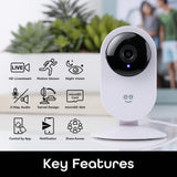 Geeni Glimpse 1080p HD Wireless Smart Camera - Indoor Home Security Camera - No Hub Required - Voice Control