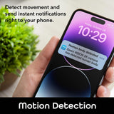 Geeni Vision 2K Wired Plug-In Indoor Smart Security Camera, Flexible Stem, Night Vision, Two-Way Talk, Live View, White
