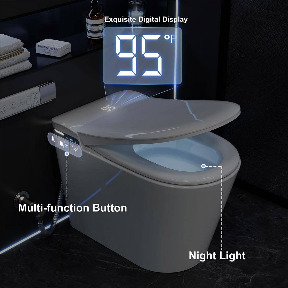GIVING TREE Smart Toilet Bidet with Warm Air Dryer and Aroma Diffusion