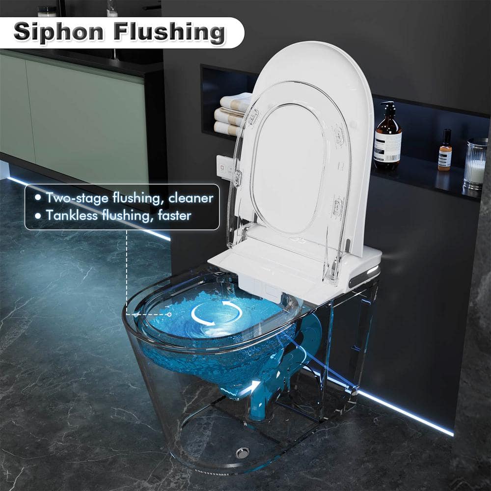GIVING TREE Smart Toilet Bidet with Warm Air Dryer and Aroma Diffusion