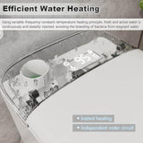 GIVING TREE Smart Toilet Bidet with 1.32 GPF Built-In Water Tank and Warm Air Dryer