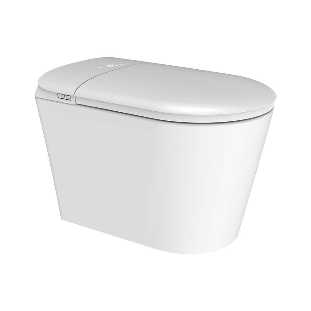 GIVING TREE Smart Toilet Bidet with 1.32 GPF Built-In Water Tank and Warm Air Dryer