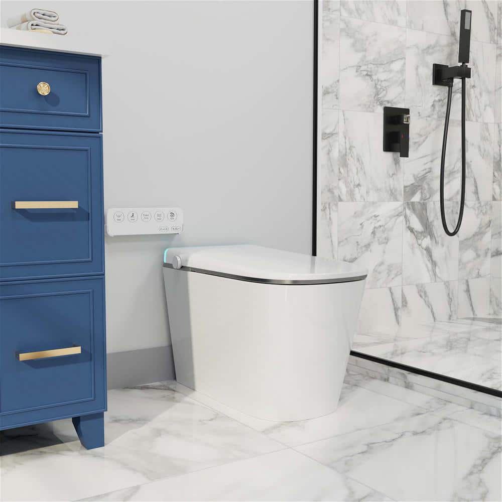 GIVING TREE Smart Toilet Bidet with Warm Air Dryer & Multi-Mode Cleaning