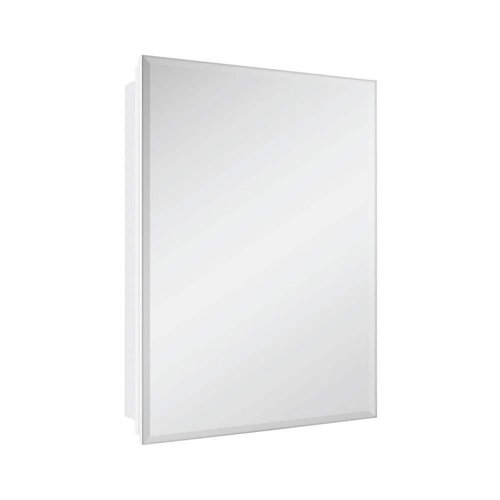 Glacier Bay 19-5/8 in. x 26 in. Rectangular Recessed or Surface Mount Beveled Frameless Medicine Cabinet with Mirror