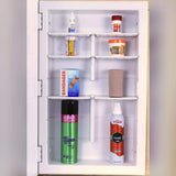 Glacier Bay Spacecab 16 in. x 26 in. x 3-1/2 in. Frameless Recessed 1-Door Medicine Cabinet with 6-Shelves and Beveled Edge Mirror