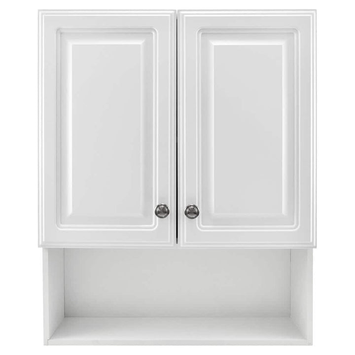 Glacier Bay 23.1 in. W x 27.9 in. H White Rectangular Medicine Cabinet without Mirror with Adjustable Shelves
