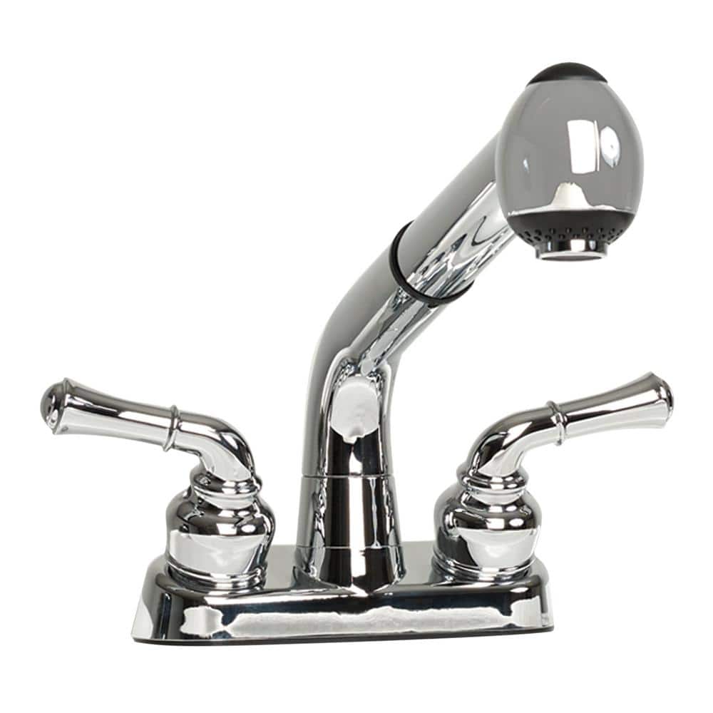 Glacier Bay 24.1 in. Laundry Sink Work Center with Pull-Out Faucet