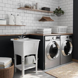 Glacier Bay 24.1 in. Laundry Sink Work Center with Pull-Out Faucet
