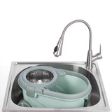 Glacier Bay 24 in Utility Sink with Stainless Steel Basin, Faucet & Cabinet