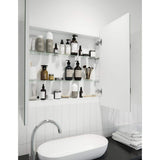 Glass Warehouse Ezri 48 in. W x 32 in. H x 4.75 in. D White Recessed Medicine Cabinet with Mirror
