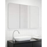 Glass Warehouse Ezri 48 in. W x 32 in. H x 4.75 in. D White Recessed Medicine Cabinet with Mirror
