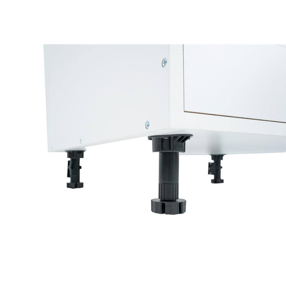 Cambridge Ready to Assemble White Gloss 36 in. Base Kitchen Cabinet, 1-Drawer (36 in. W x 24 in. D x 34.50 in. H)