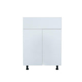 Cambridge Ready to Assemble White Gloss 36 in. Base Kitchen Cabinet, 1-Drawer (36 in. W x 24 in. D x 34.50 in. H)