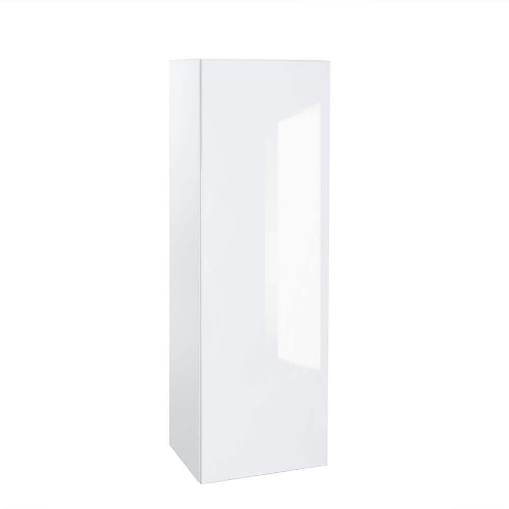 Cambridge Quick Assemble Modern Style, White Gloss 9 x 36 in. Wall Kitchen Cabinet (9 in. W x 12 D x 36 in. H)