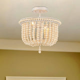 Vanity Art 12.6 in. 2-Light White Plus Gold Unique/Statement Bowl Flush Mount