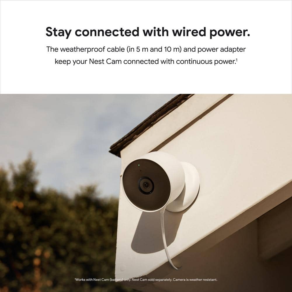Google Nest Cam (Battery) - Indoor and Outdoor Wireless Smart Home Security Camera