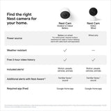 Google Nest Cam (Battery) - Indoor and Outdoor Wireless Smart Home Security Camera