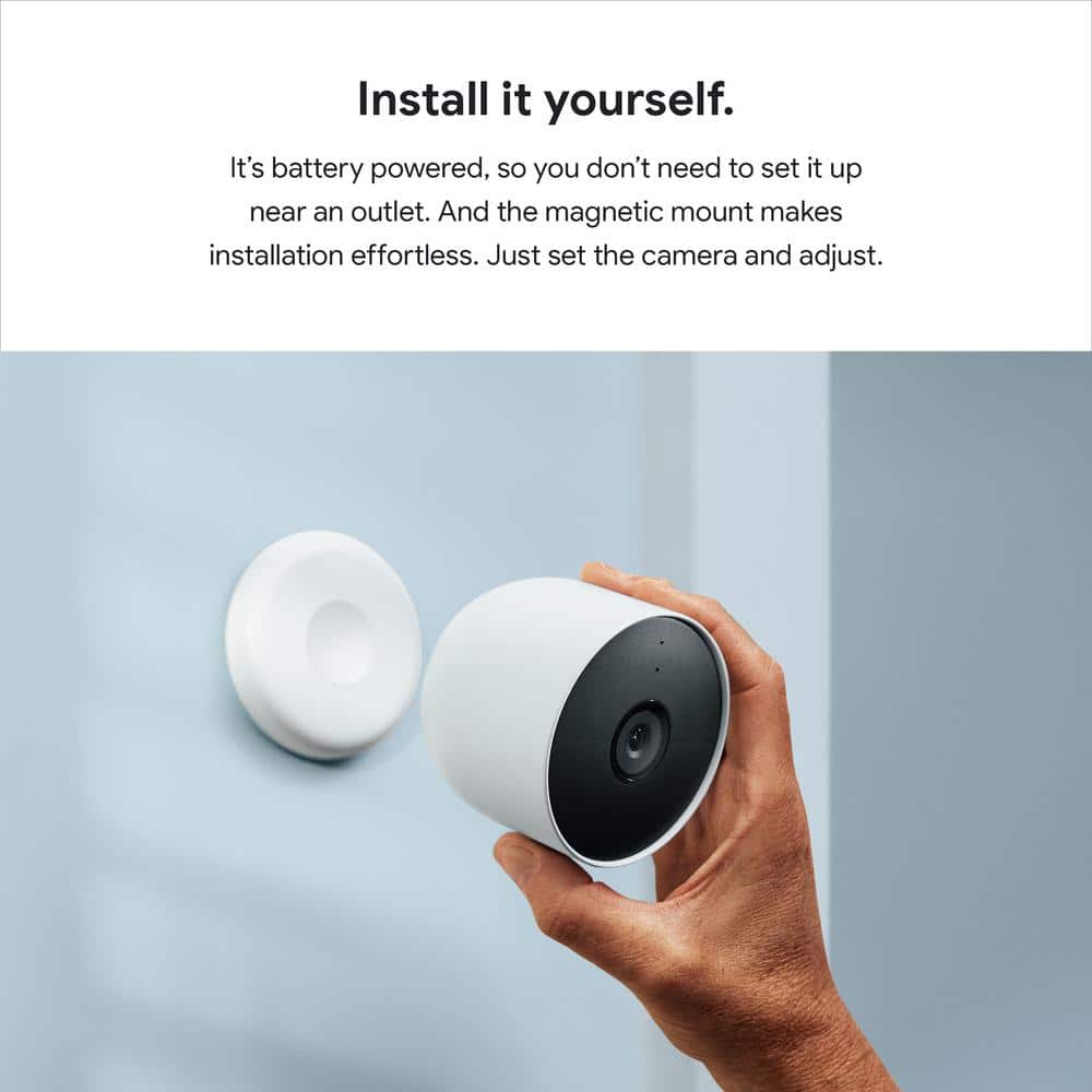 Google Nest Cam (Battery) - Indoor and Outdoor Wireless Smart Home Security Camera