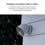 Google Nest Cam (Battery) - Outdoor or Indoor Security Camera (2-Pack) + 2 Weatherproof Cables (5M)