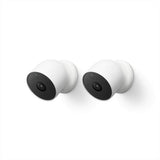 Google Nest Cam (Battery) - Outdoor or Indoor Security Camera (2-Pack) + 2 Weatherproof Cables (5M)