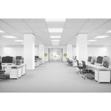 HALCO LIGHTING TECHNOLOGIES 2 ft. x 4 ft. 128-Watt Equivalent White Integrated LED Flat Panel Light, Lumen and Color Selectable