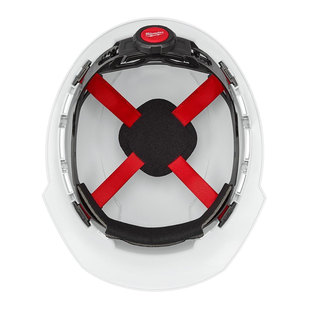 Milwaukee BOLT White Type 1 Class C Front Brim Vented Hard Hat with 4-Point Ratcheting Suspension