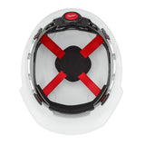 Milwaukee BOLT White Type 1 Class C Front Brim Vented Hard Hat with 4-Point Ratcheting Suspension
