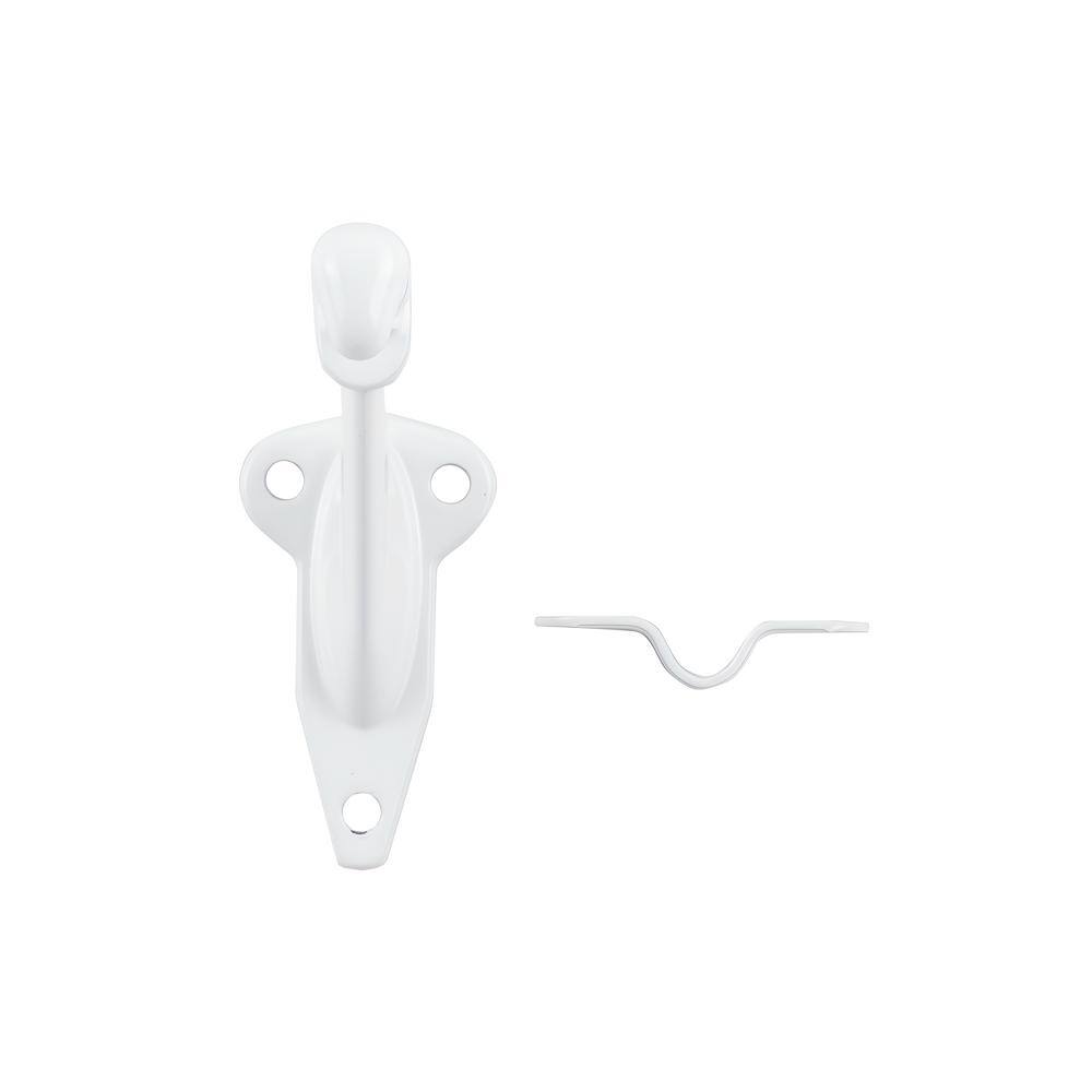 HICKORY HARDWARE Hand Rail Brackets Collection Handrail Bracket 3 in. White Finish (15-Pack)