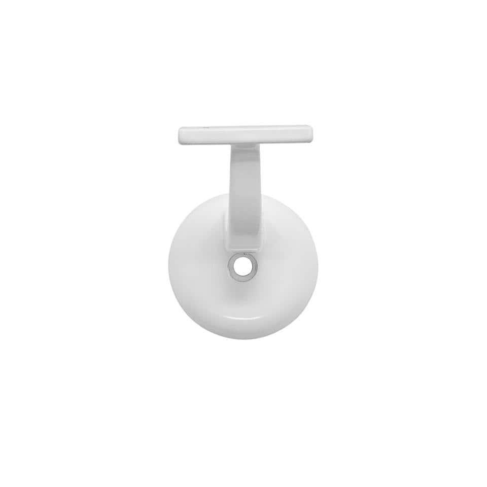 HICKORY HARDWARE Hand Rail Brackets Collection Handrail Bracket 3 in. x 2 in. White Finish (5-Pack)