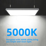 WYZM 2 ft. 400-Watt Equivalent Integrated LED White High Bay Light with 16000Lumens 120-277V 5000K Daylight (4-Pack)