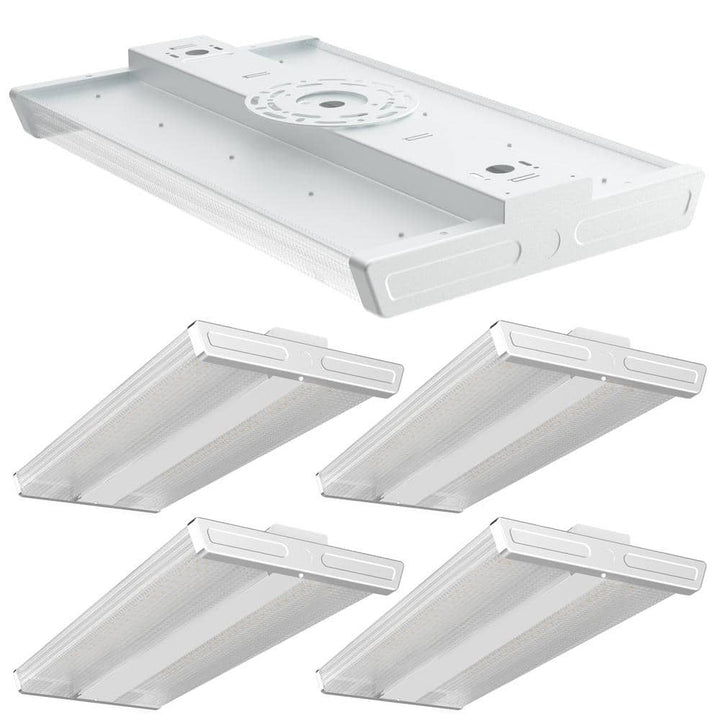 Unbranded Diamond 2 ft. LED High Bay Shop Light - 200-Watt Equiv. 800-Watt, 5000K Linear Hanging Light for Warehouse, (4-Pack)