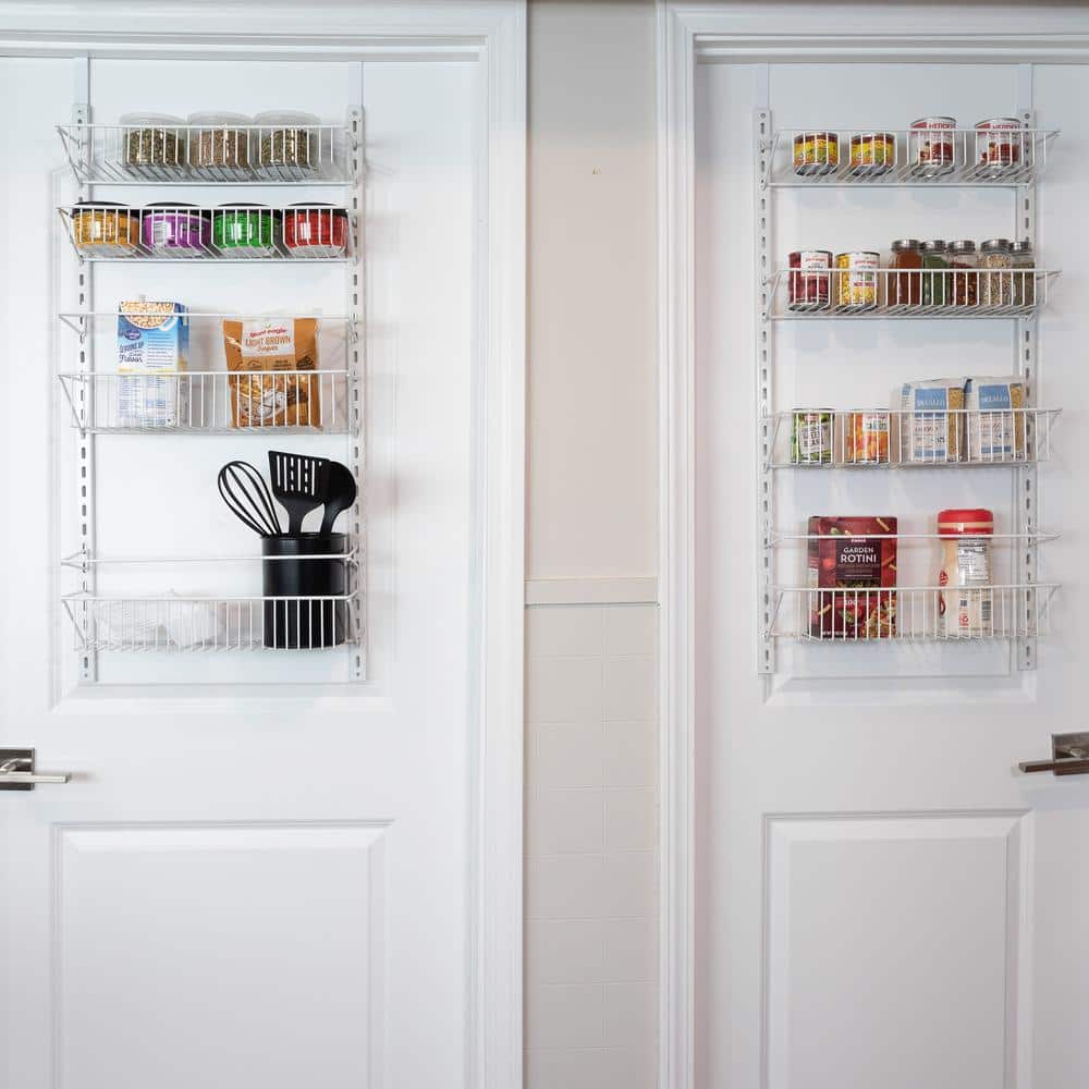 HOME-COMPLETE 74 in. H White Metal Hanging Closet Organizer