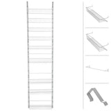 HOME-COMPLETE 74 in. H White Metal Hanging Closet Organizer