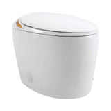 HOMEMYSTIQUE Intelligent Bidet Toilet with Auto Flush, Heated Seat, White